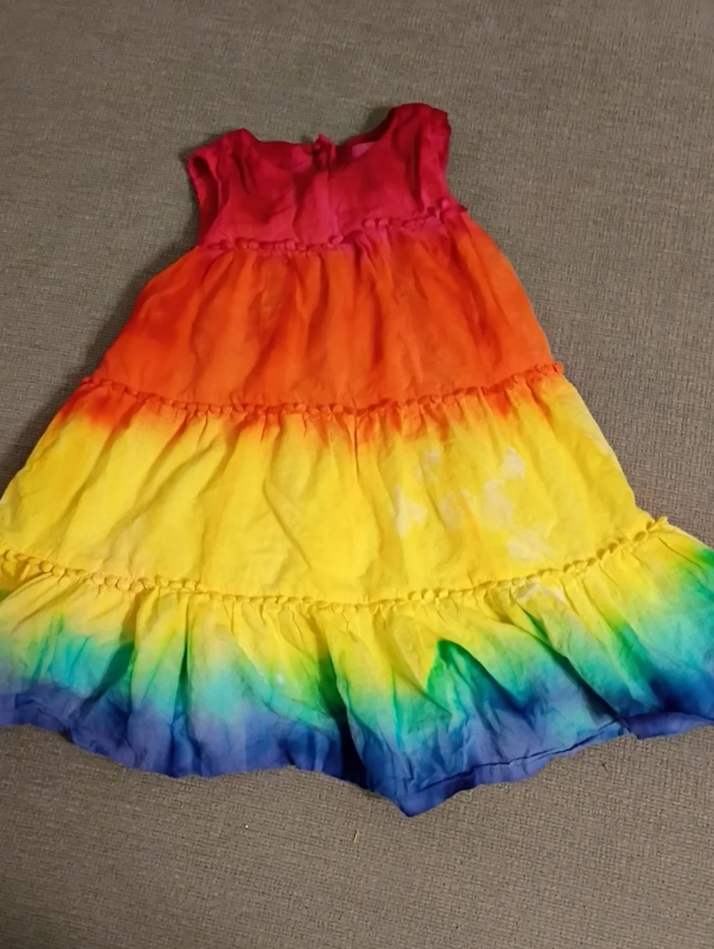 Isaac Mizrahi Tie Dye Rainbow Toddler Dress